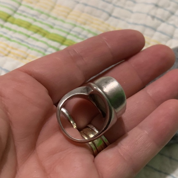 Silver and Brown women ring - Picture 5 of 7